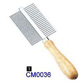 Wooden Bowling Pin-Style Handled Comb  - CM0036