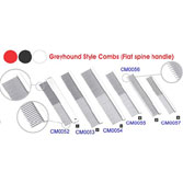 Greyhound Style Comb(Flat Spine Handle)    - CM0052-0057